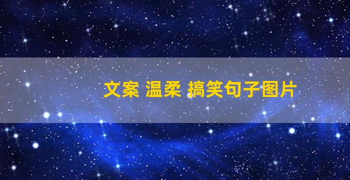 文案 温柔 搞笑句子图片